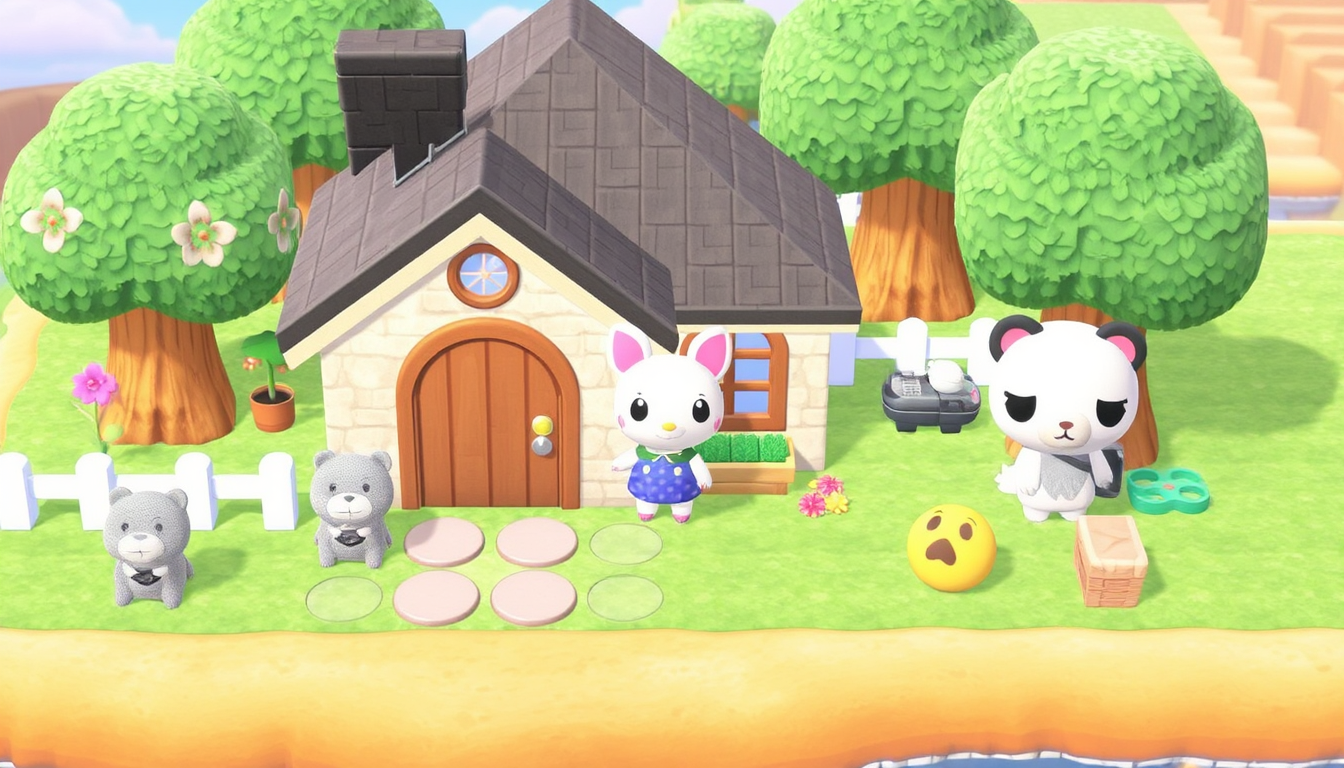 Main art studio: une image pour une idee de maison Animal Crossing