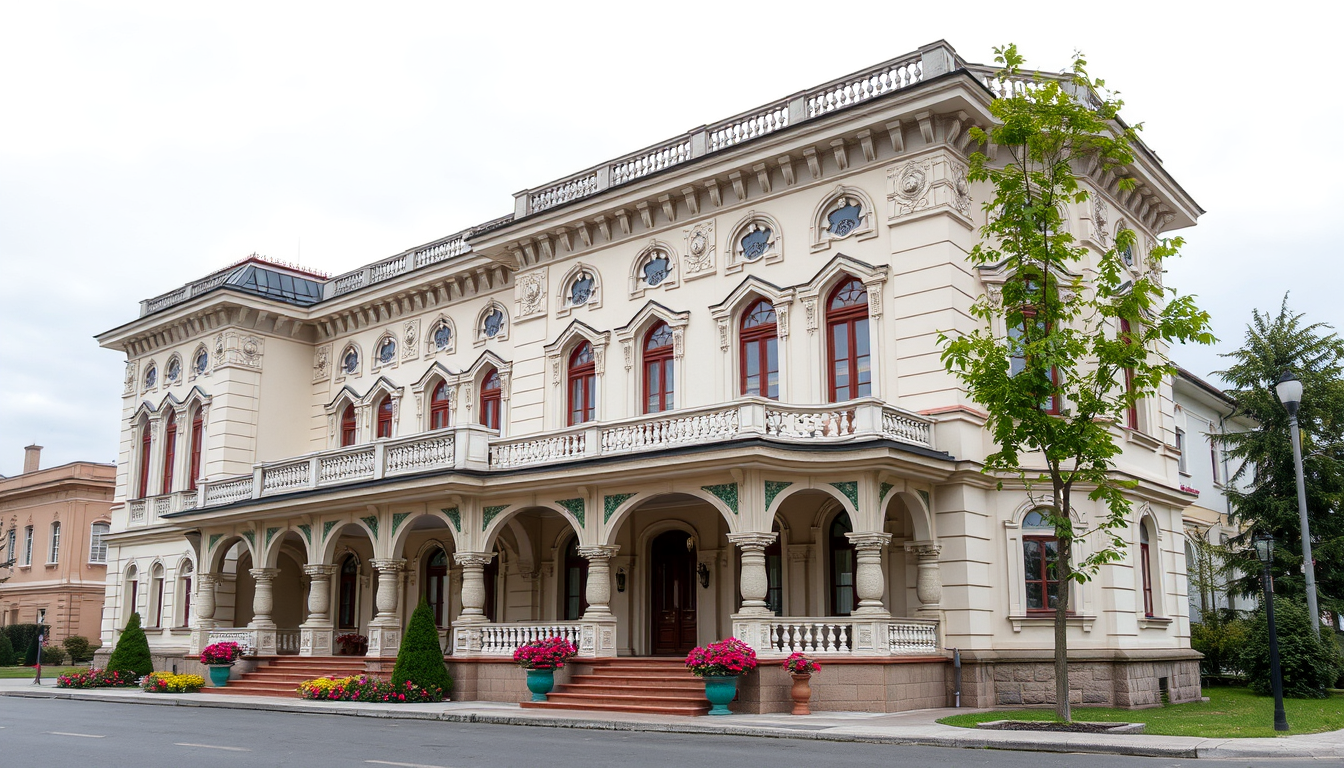 Main art studio: Державний Герб України (тризуб), повністю створений у стилі автентичного Миколаївського розпису. Тризуб сформований виключно з традиційних елементів М