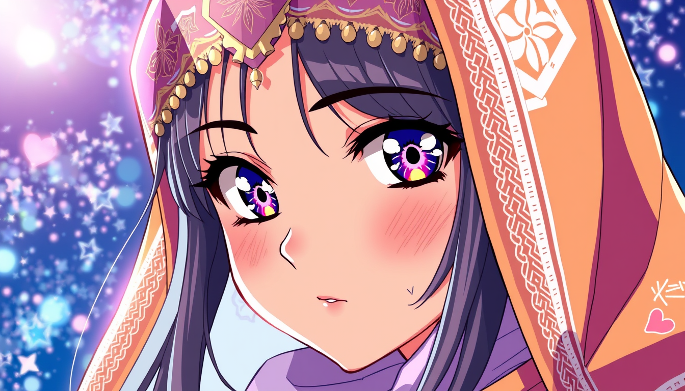 Anime idea: anime style, vibrant colors, expressive eyes, Shakira , detailed anime illustration