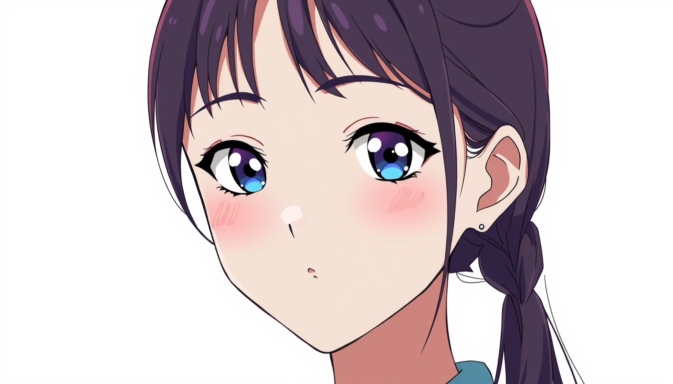 Photo To Anime idea: anime style portrait from the photo, cel shading, vibrant anime colors, expressive eyes, モノクマ , clean anime lineart, faithful likeness