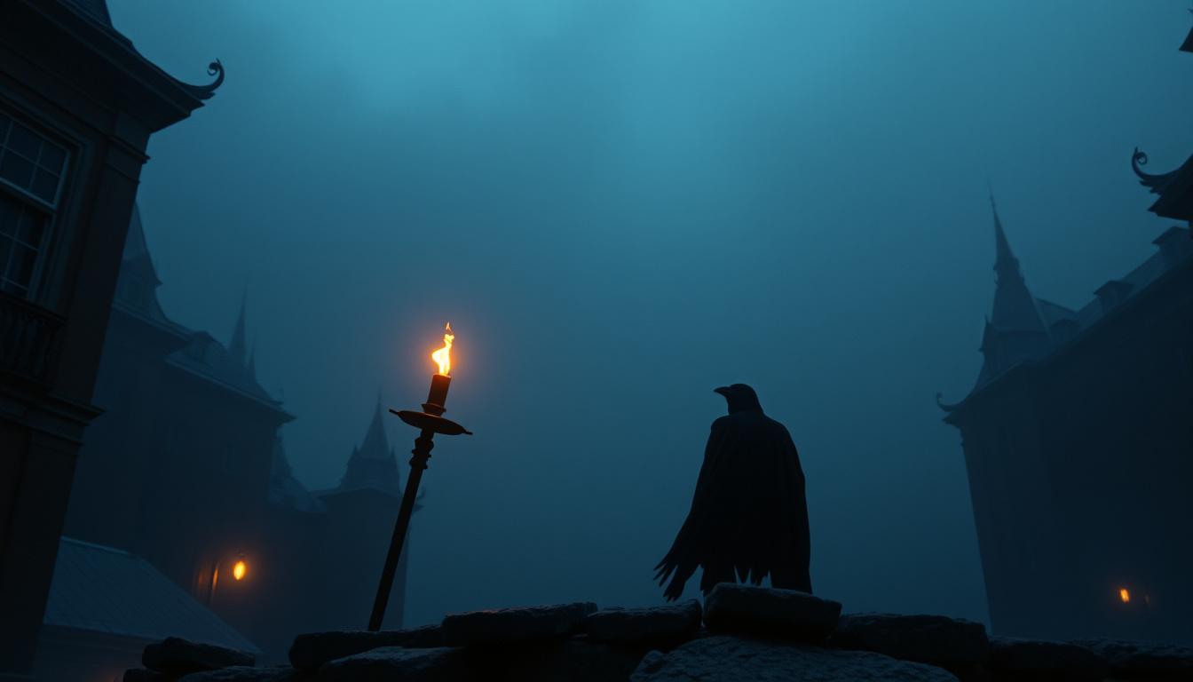 Main art studio: crea immagine di un corvo prendendo spunto dal film the crow