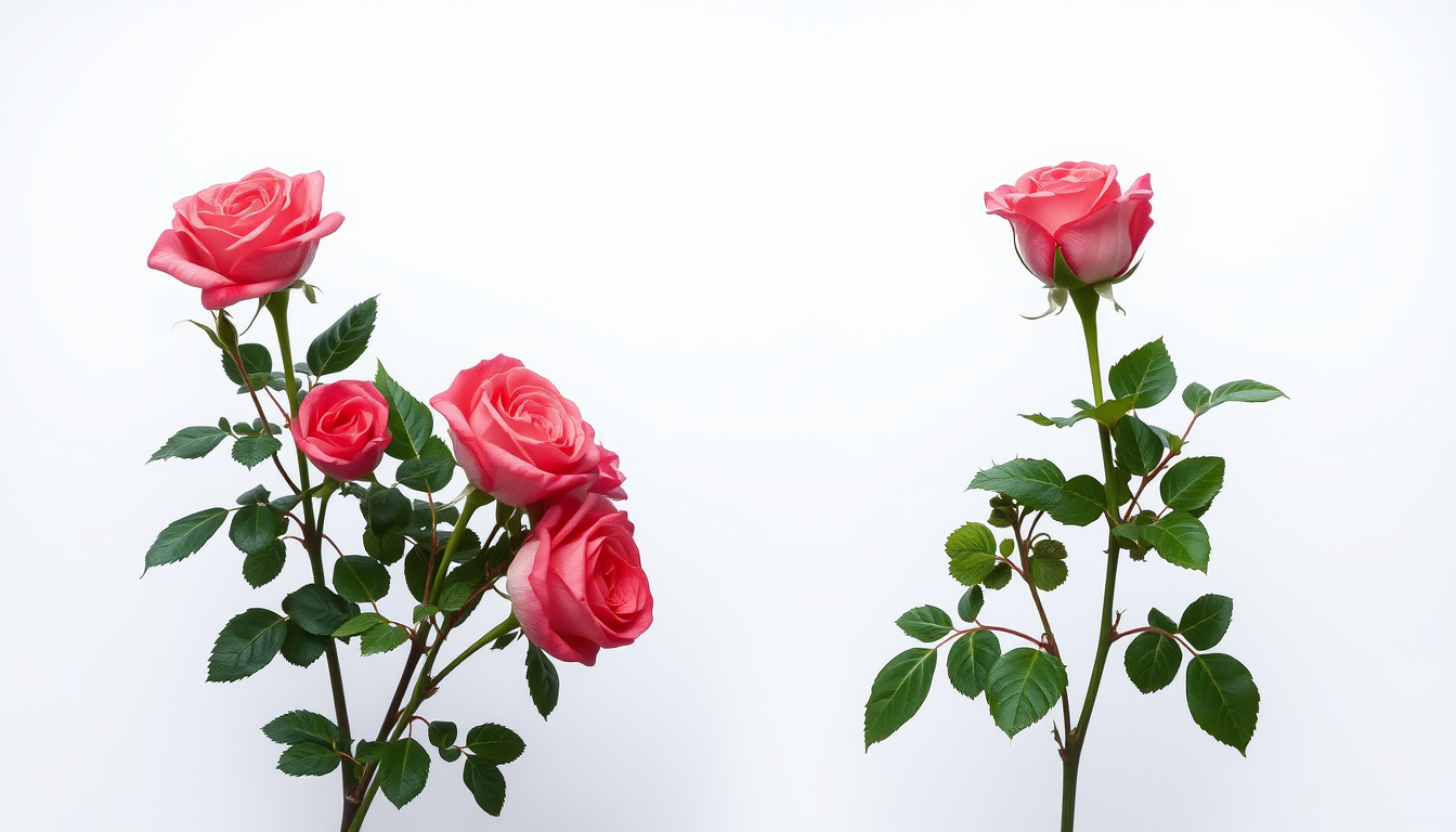 Main art studio: hintergrund bild für eine stellenanzeige basiert auf rosen und rosen züchtung mit rosarino GmbH