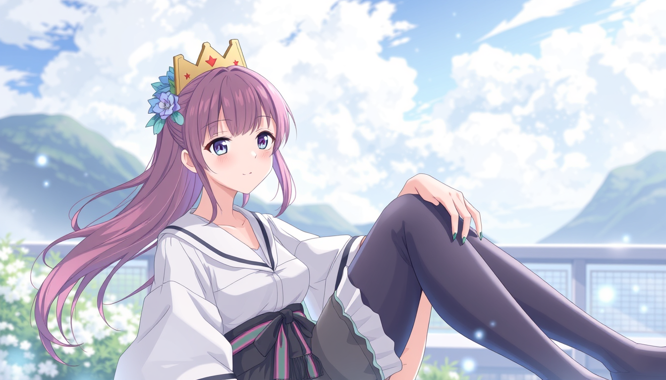 Main art studio: 美人な女子高校生