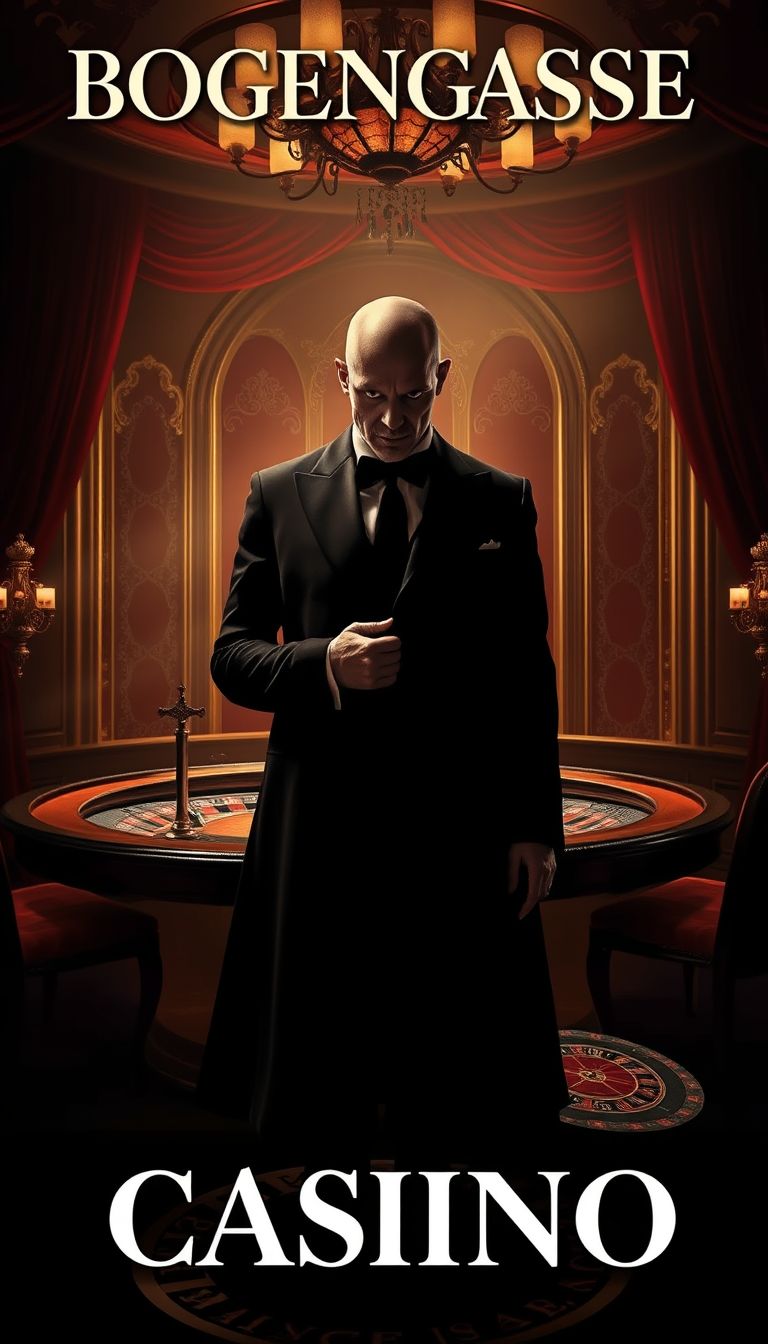 AI Art prompt example created from the prompt: Premium cinematic horro poster for "BOGENGASSE HORROR STORY : CASINO". Dark, elegant and deeply unsettling luxury casino, surreal psychologi