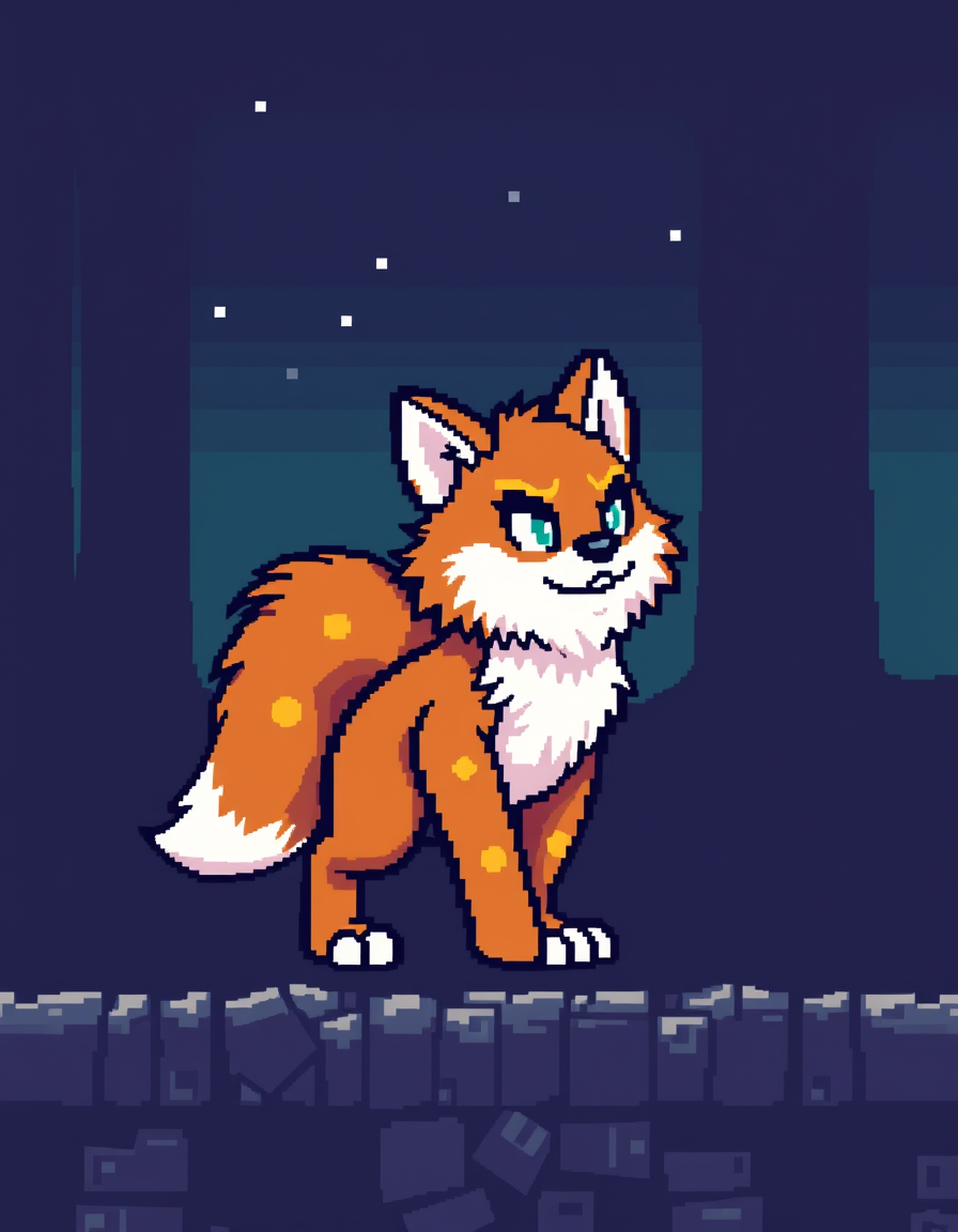 Sprite idea created from the prompt: pixel art game sprite, clean pixel grid, retro 16-bit palette, boykisser furry , game-ready sprite sheet