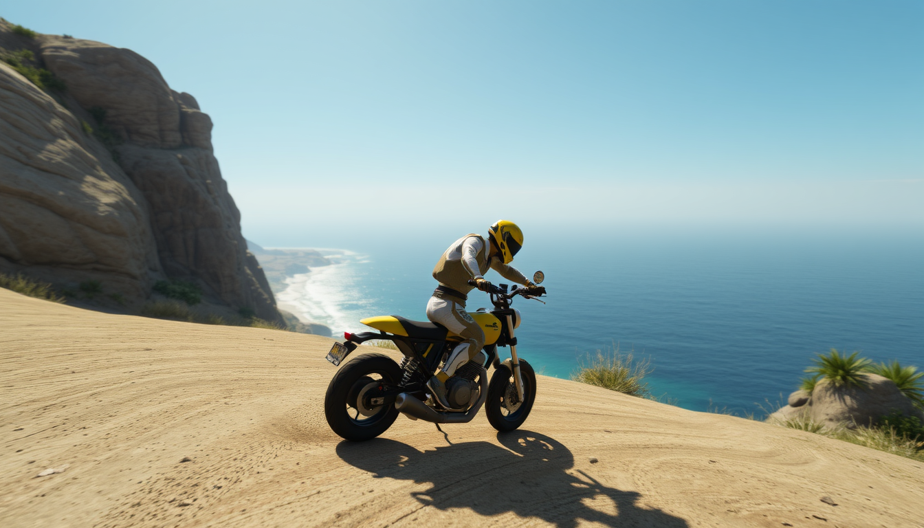 Main art studio: un robot qui joue a gta 6 sur son canap avec des chips et la mannete dans la main stp merci