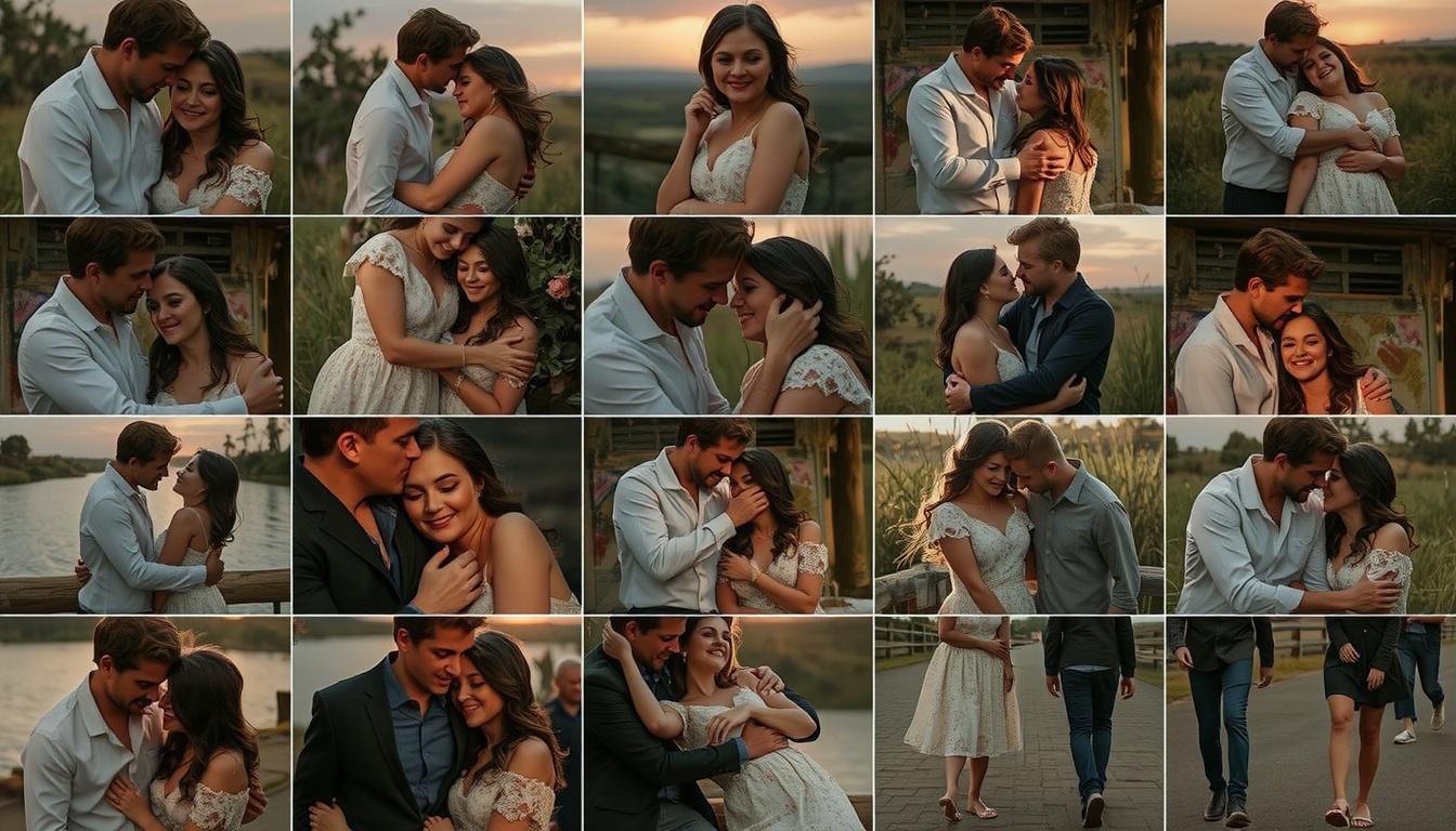 Main art studio: Erstelle mir solche romantischen bilder von phillip ind lilly phillip soll lilly aich mal auf ein oder zwei bildern auf seinen armen tragen die person