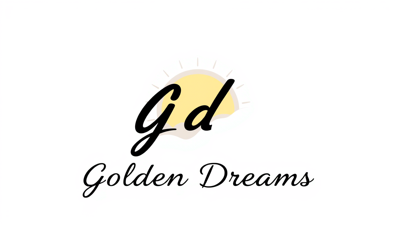 AI Art prompt example created from the prompt: Dame ideas para crear un logo y logotipo de Golden Dreams va dirigido a ropa a lo textil como harias un logo chulo y llamativo hazme una ima