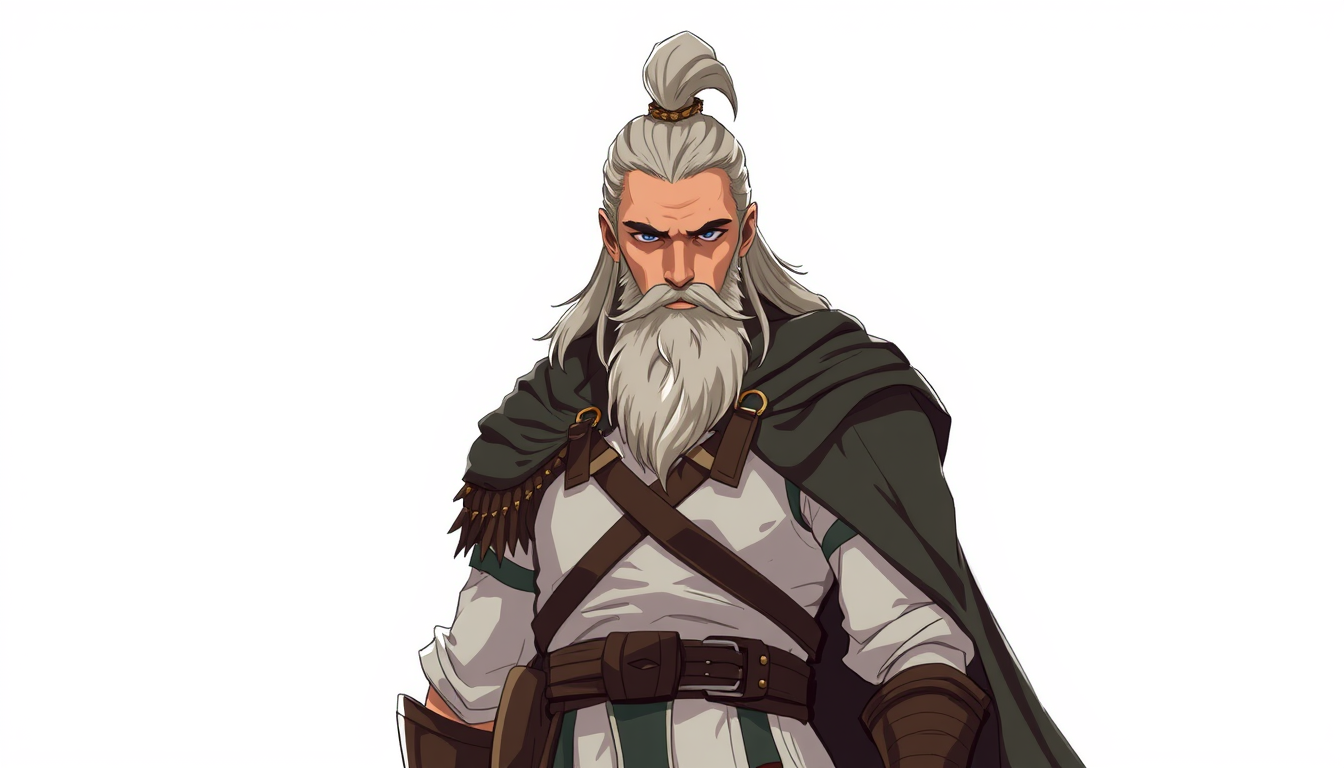Characters idea: an original character defined by silhouette, role, outfit, palette, and expression, deliberate composition, um ladino/cavaleiro com 25 anos, branco, c