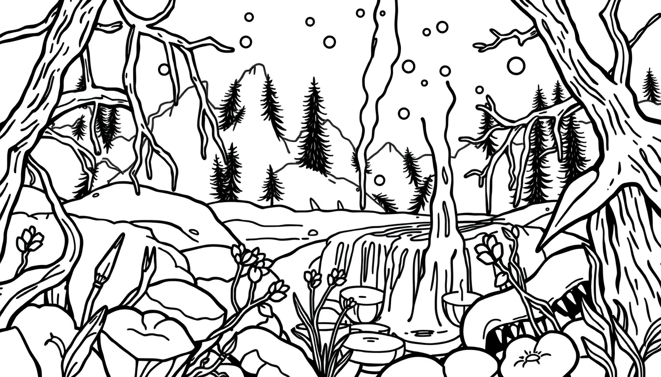 Coloring Book idea: coloring book page, clean black outlines, no shading, white background, coloriage sophie rain , printable line art for coloring