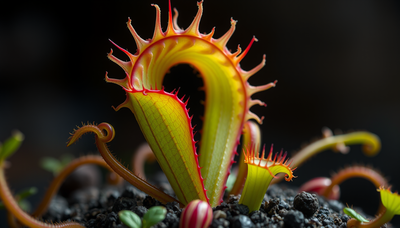 Main art studio: venus flytrap but bigger