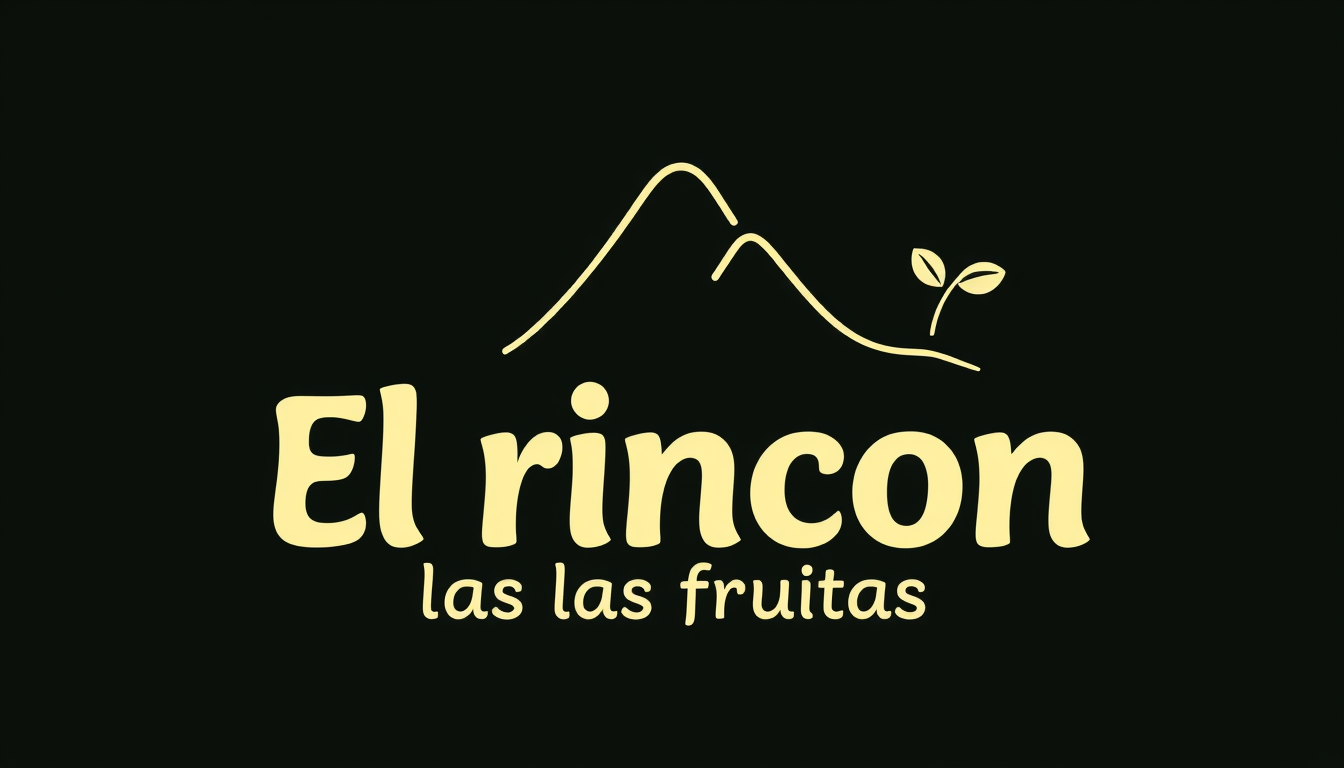 Logo idea created from the prompt: logo design, clean minimal mark, bold simple shapes, balanced composition, hola quiero un logo que diga : El rincon de las frutas , versatil