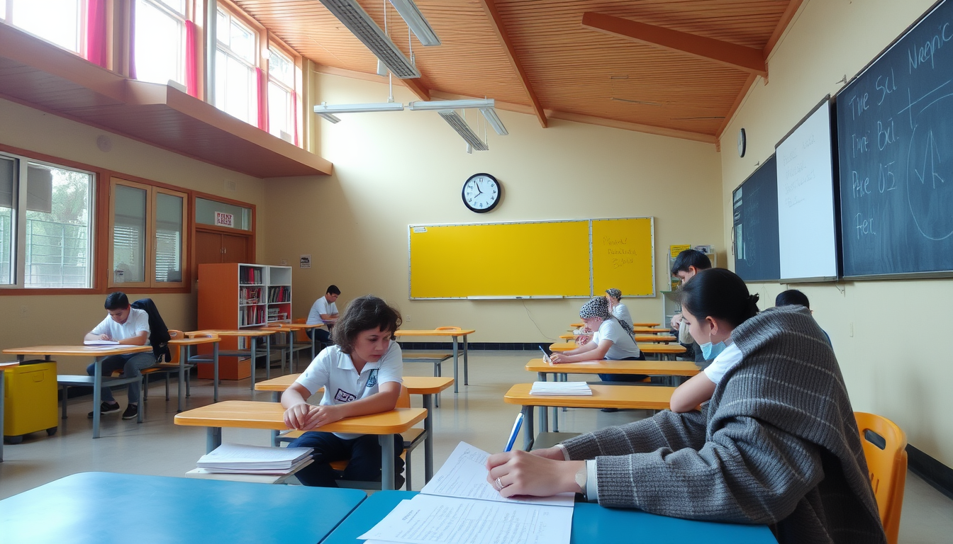 Main art studio: school