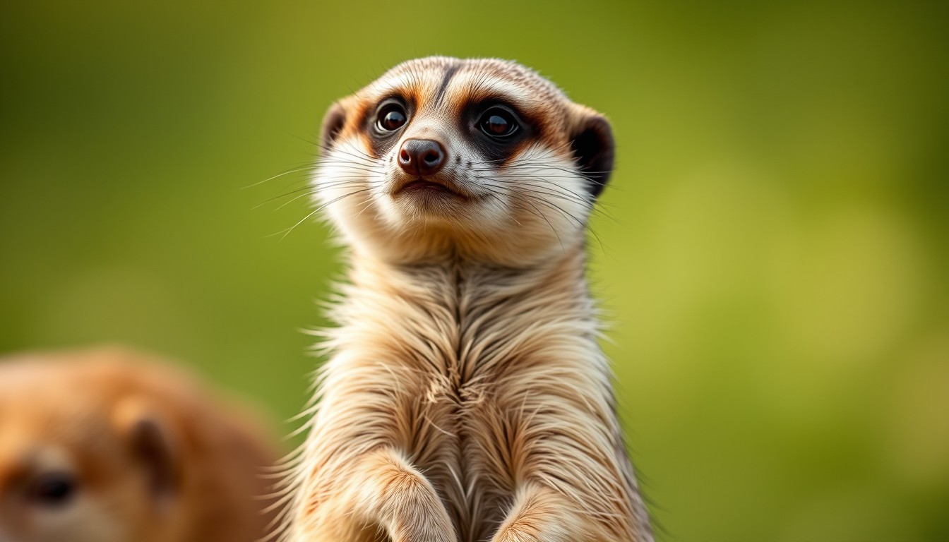 Main art studio: In Kurzgesagt (in a nutshell) style a meerkat.