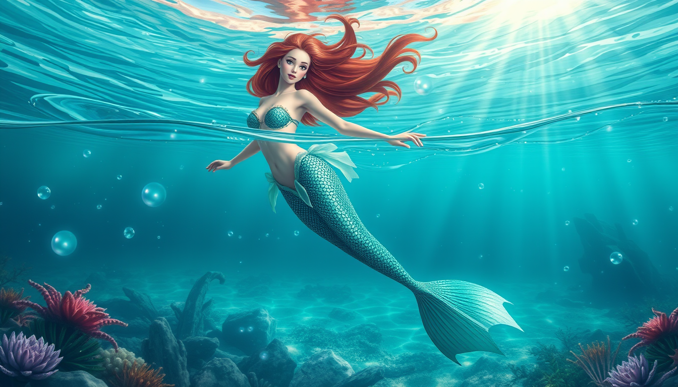 Main art studio: magical mermaid
