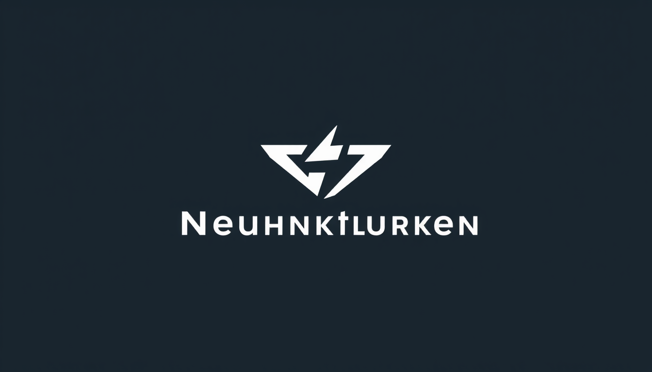 Logo idea: logo design, clean minimal mark, bold simple shapes, balanced composition, Neunkirchen Thunder , versatile brand logo