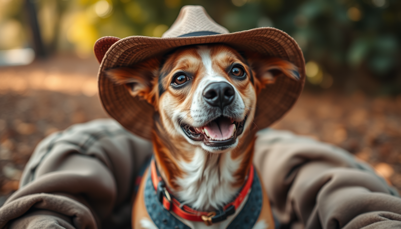 AI Art prompt example created from the prompt: dog in a hat