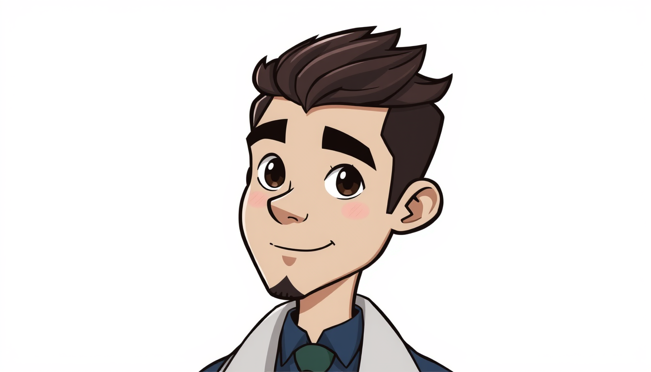 Cartoon Avatar idea created from the prompt: cartoon avatar, head-and-shoulders, bold outlines, flat shading, Avatar miraculous garçon adulte froid bien habillé fort américain grand cou