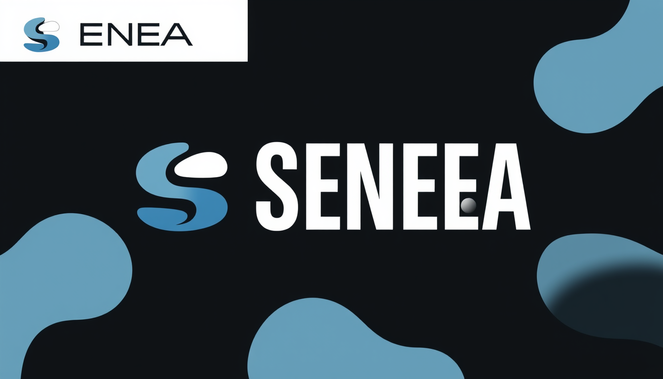 Logo idea: logo design, clean minimal mark, bold simple shapes, balanced composition, cree un ecusson pour l'entreprise SENSEA qui travail dans l'accoustique sur