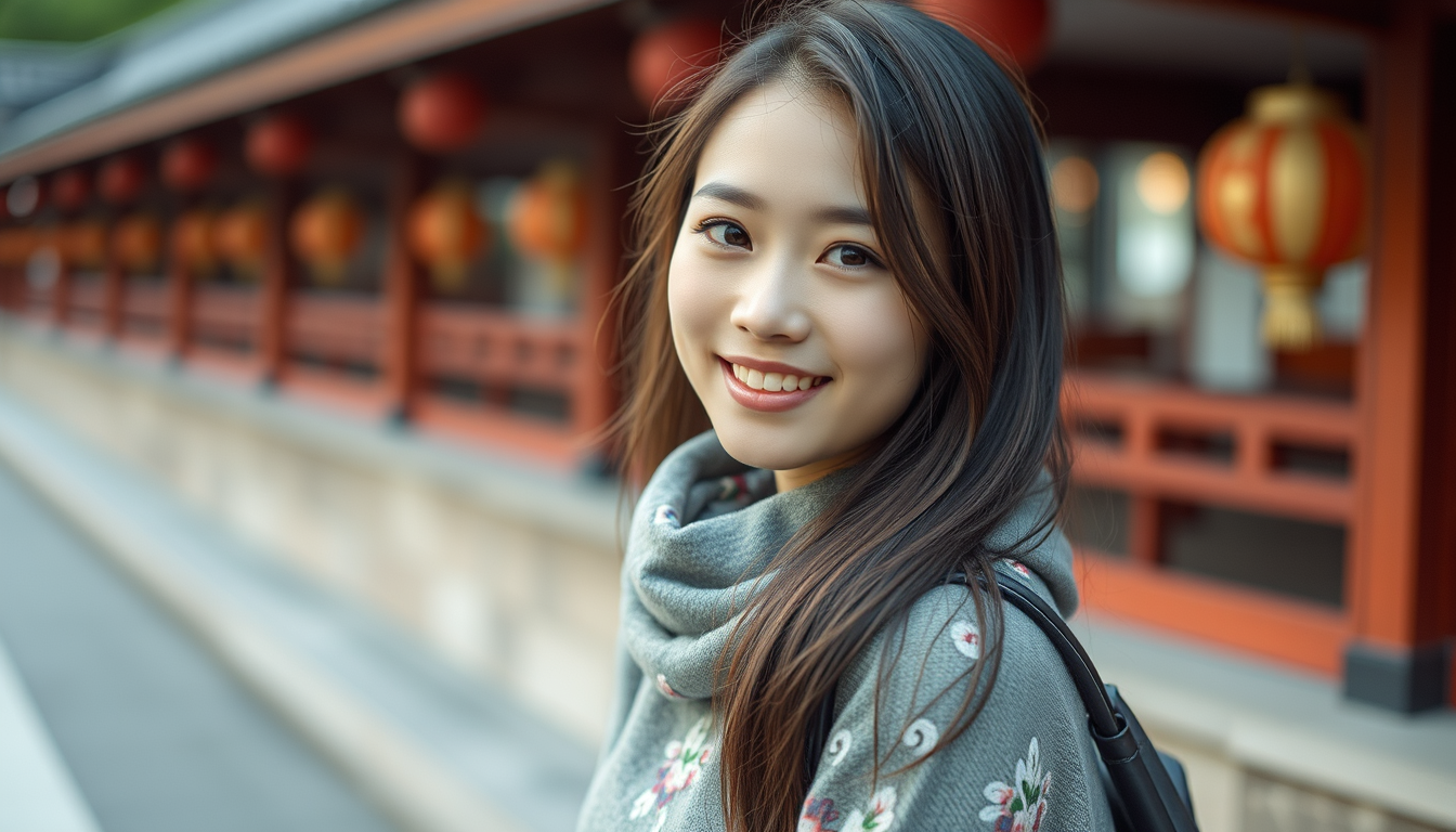 Main art studio: asian girl