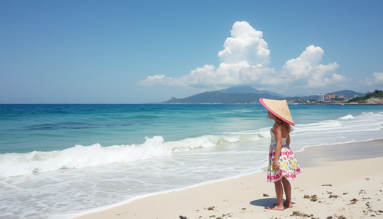 Main art studio: A girl at the beach