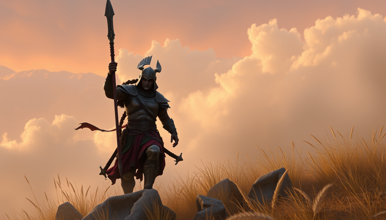 Main art studio: A warrior