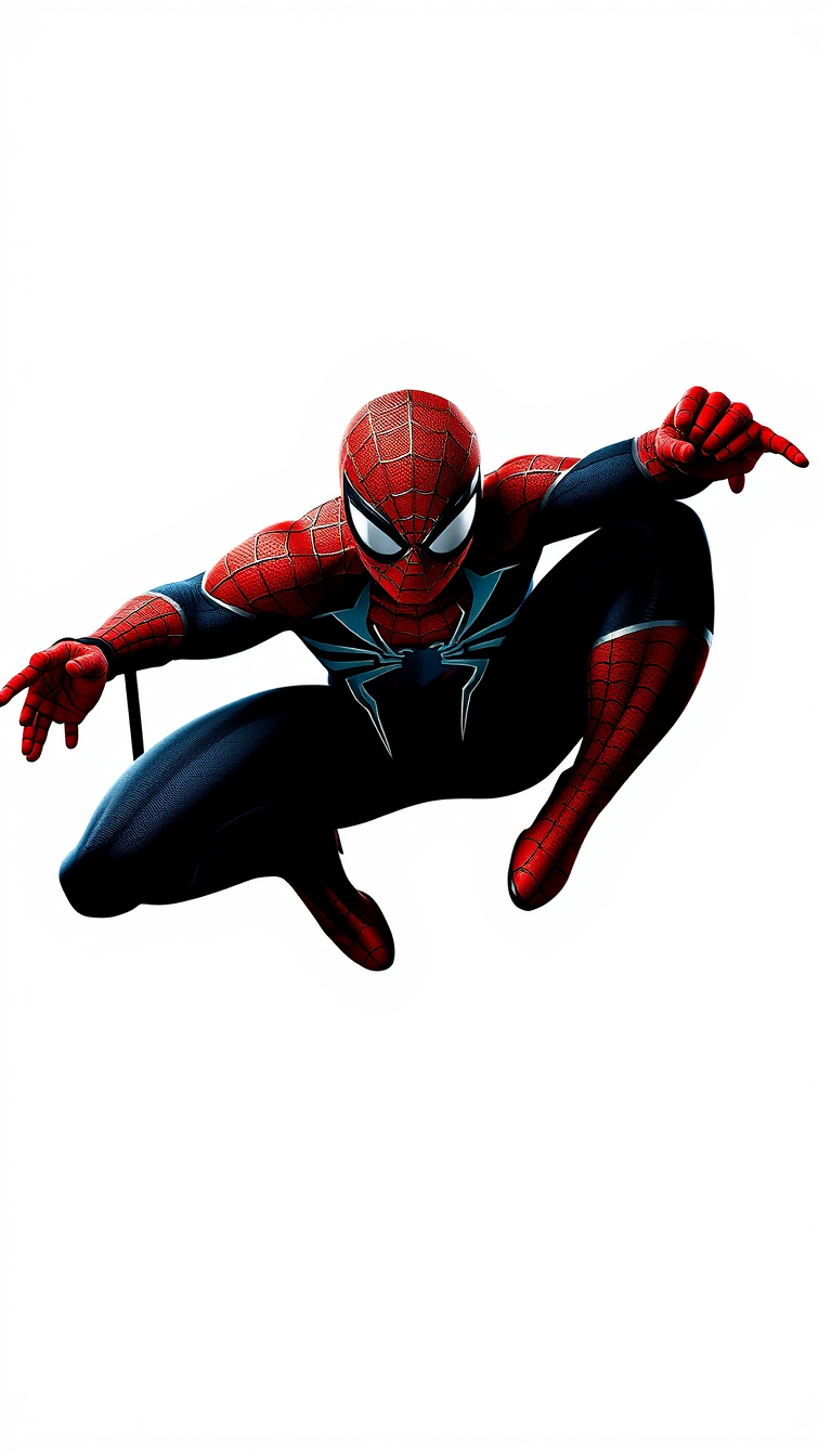 Posters idea: poster composition, vertical 2:3 format, headline-ready negative space, bold focal subject, Spider Man , print-ready poster design