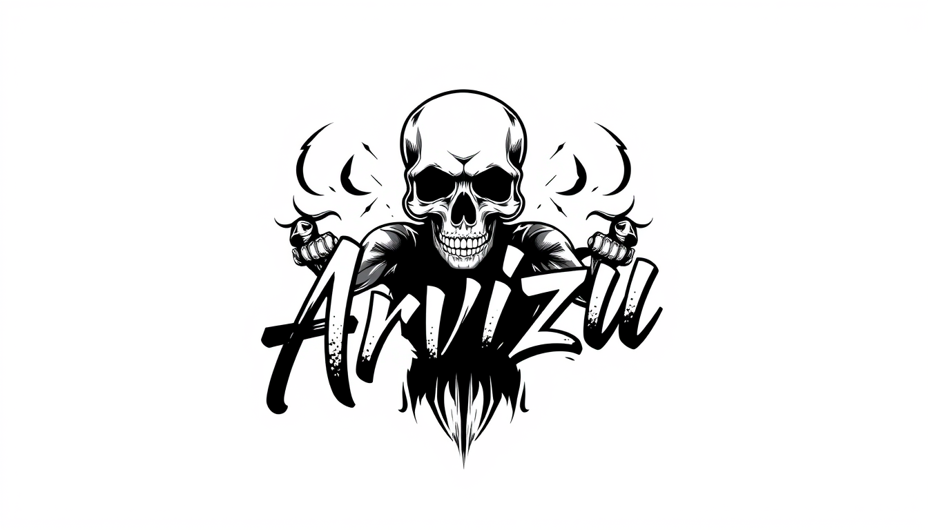 T Shirt Design idea: t-shirt graphic design, bold print-ready artwork, centered composition, que sea oversite que diga la palabra Arvizu, no mas palabras, que seaun diseño