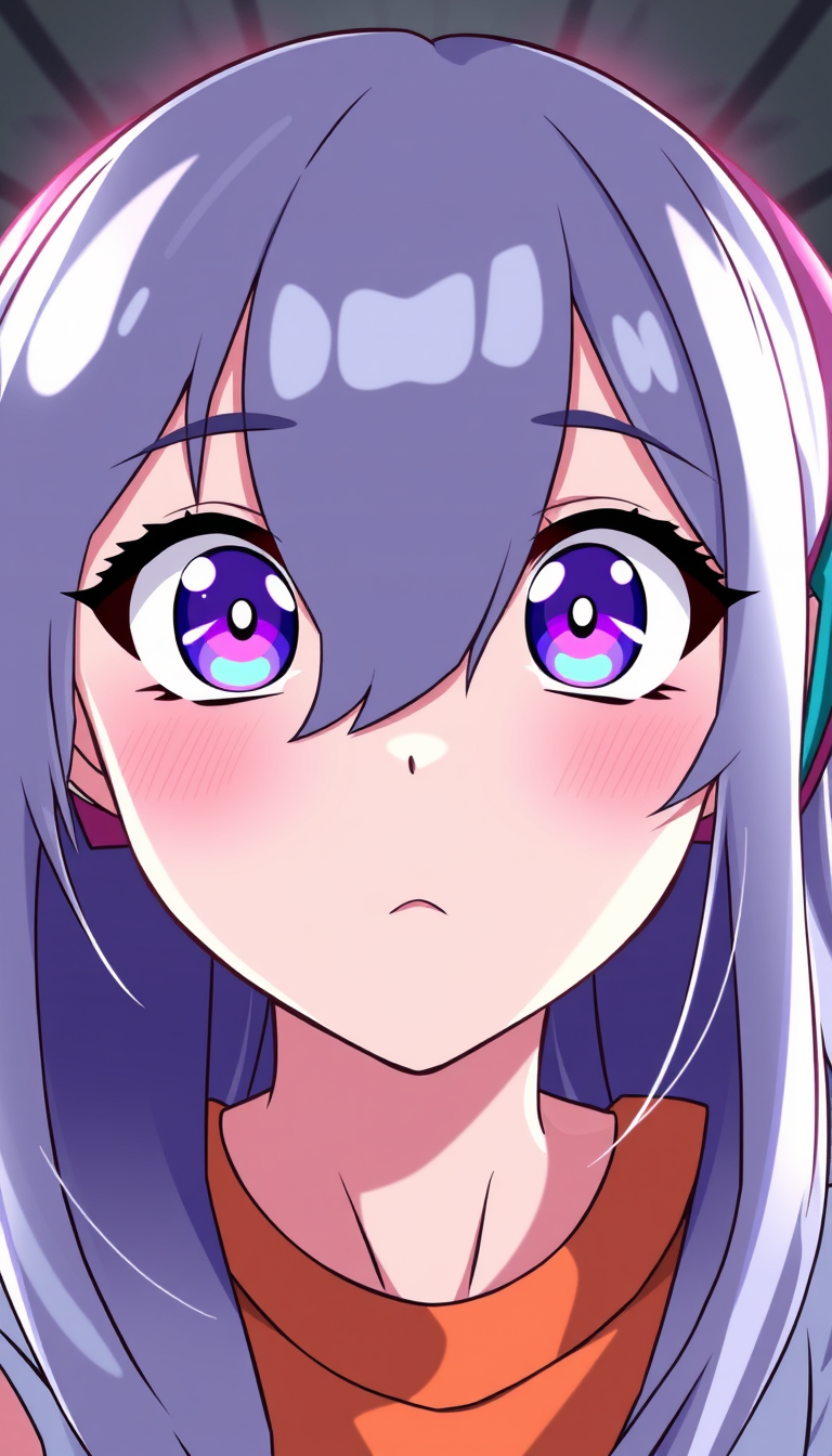 Main art studio: vtuber avatar, anime style, expressive eyes, soft rim light