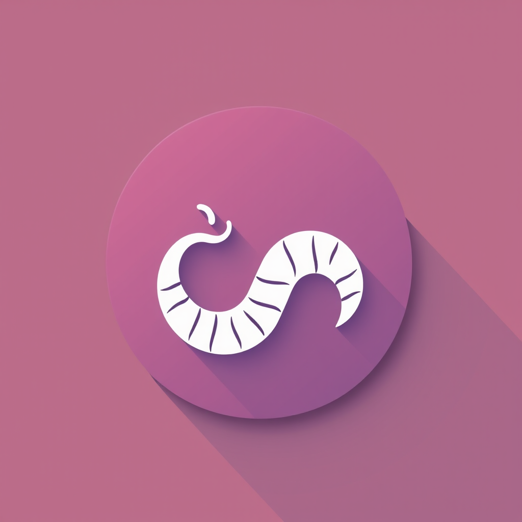 Icon idea: app icon, clean minimal symbol, bold simple shape, flat design, einfachen schnecken kreisel mit farverlauf magenta nach blau, farbtiefe maximal 24 bit