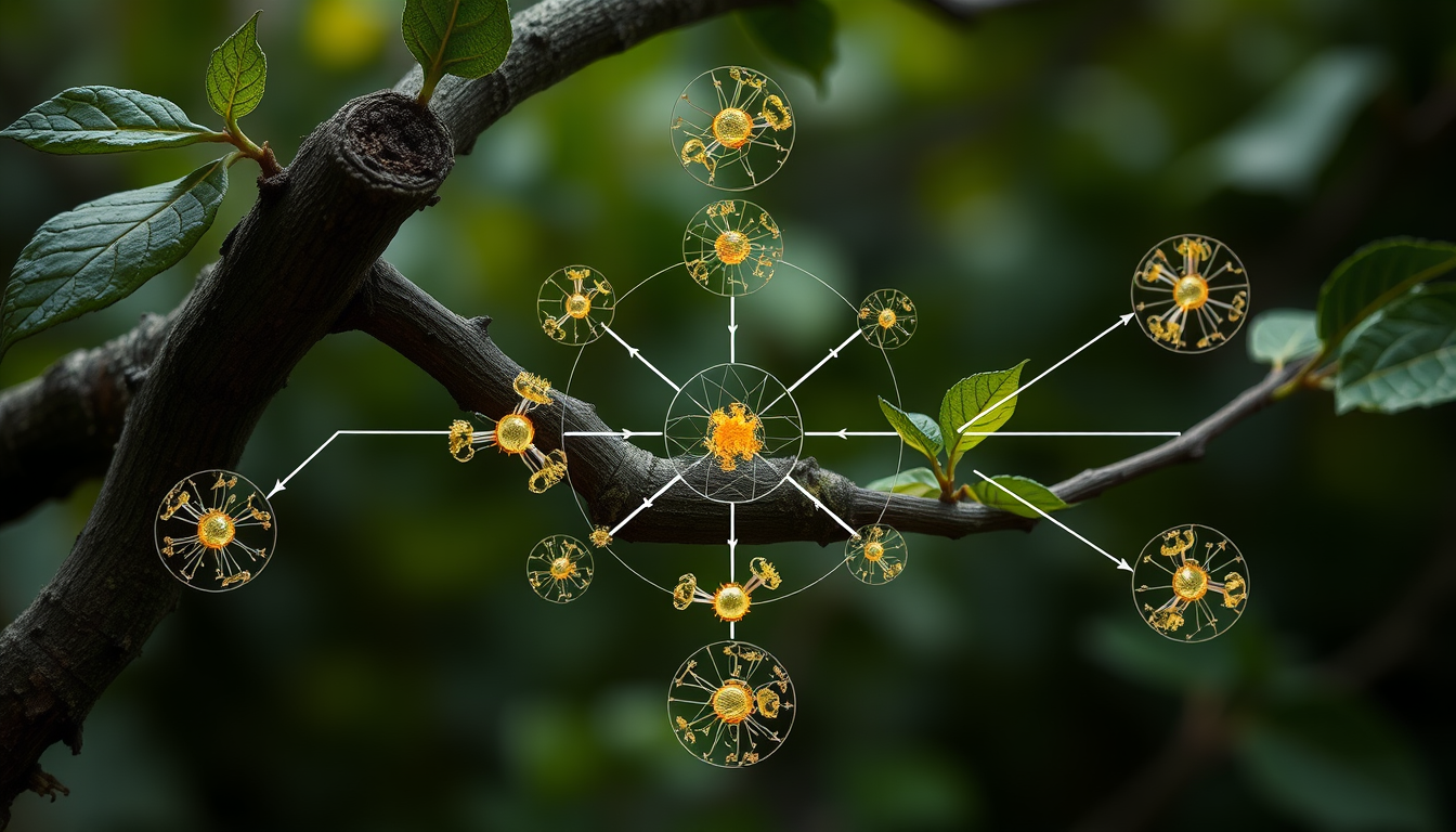 AI Art prompt example created from the prompt: show me photo synthesis through diagram