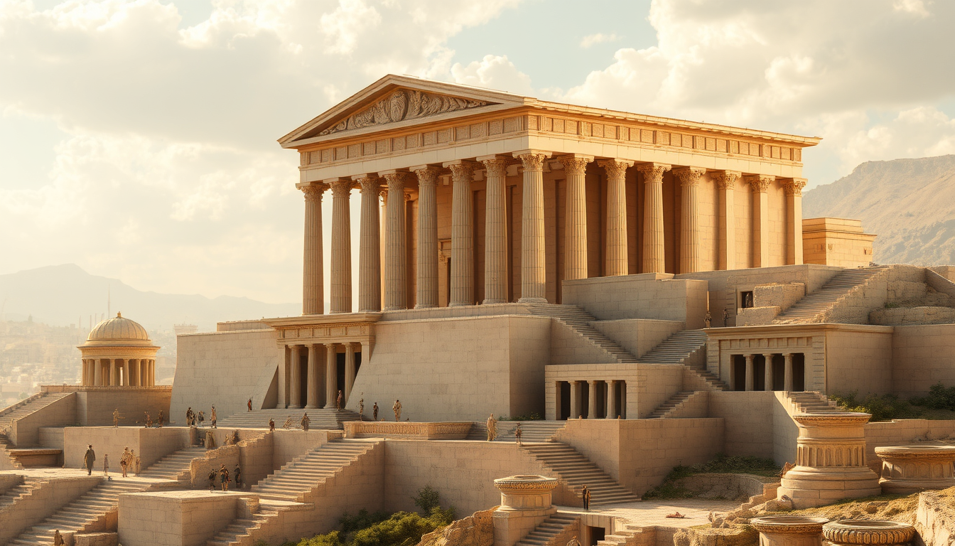Main art studio: Create a breathtaking, monumental, elegant cinematic depiction of LEGENDARY TROY, the most magnificent and sophisticated city of the ancient world, fo