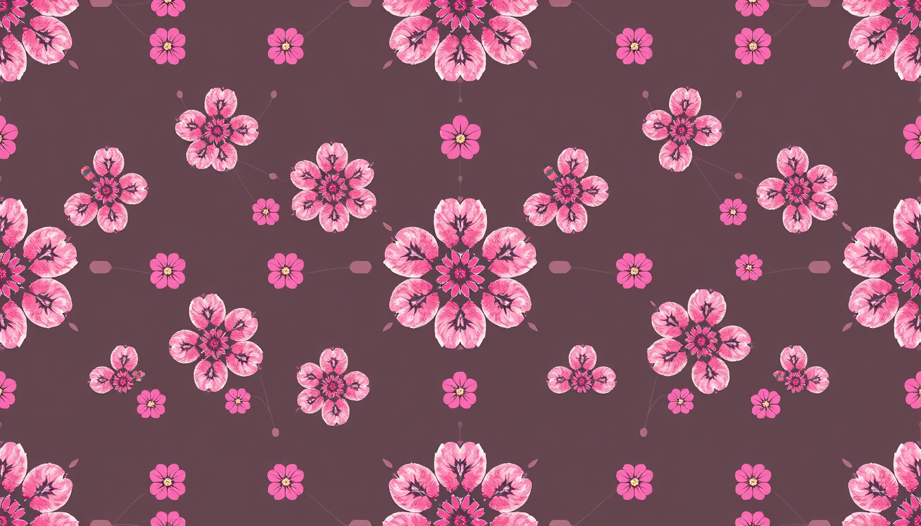 Fabric Pattern idea created from the prompt: fabric pattern, seamless textile motif, repeating print, pink little flowers , tileable fabric design