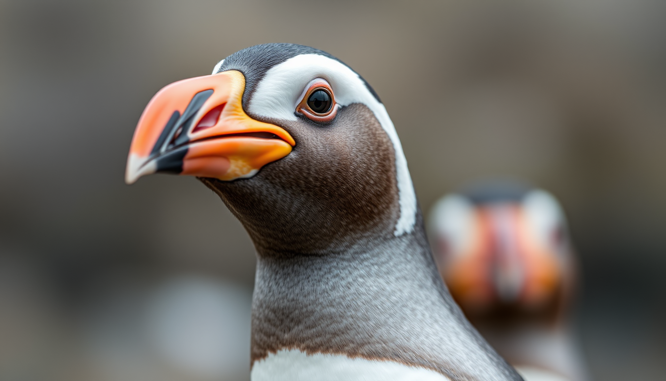 Main art studio: Pingo een schattig pinguin heel donzig met lieve aandoenlijke ogen , gekleurde regenboog vleugels