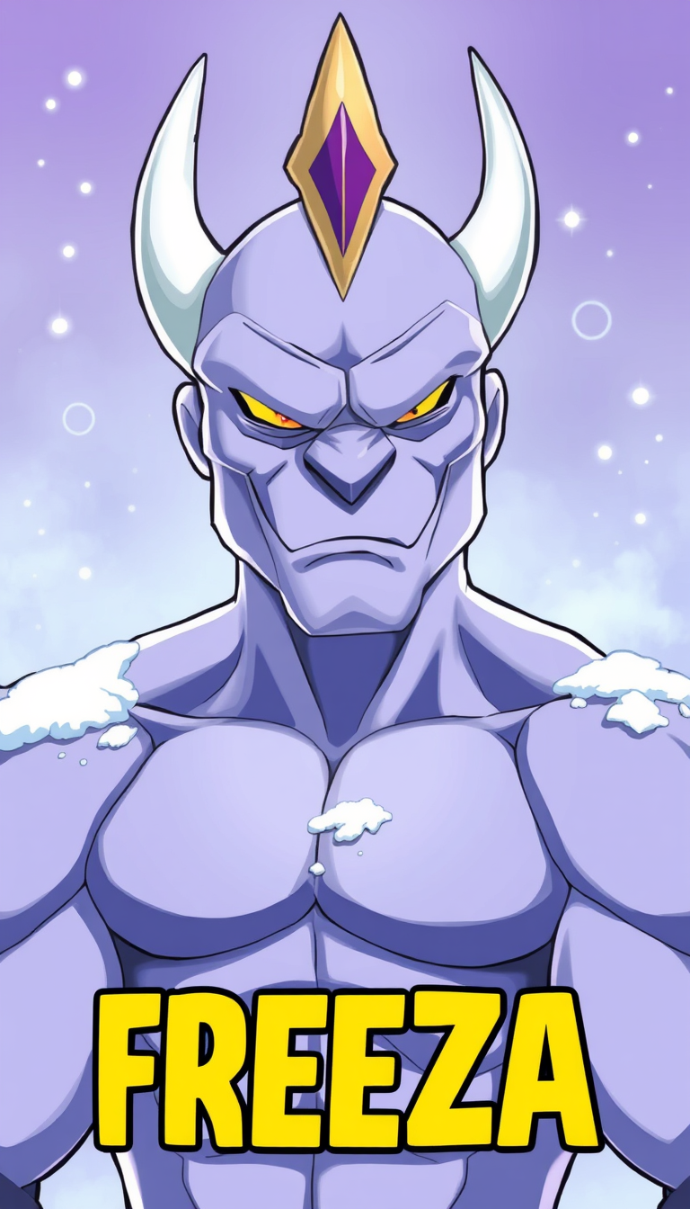 AI Art prompt example created from the prompt: Réalise une affiche que je pourrai utiliser pour mettre en story snapchat mon nom est captain freeza je veux que tu mettes freezer forme 2 d