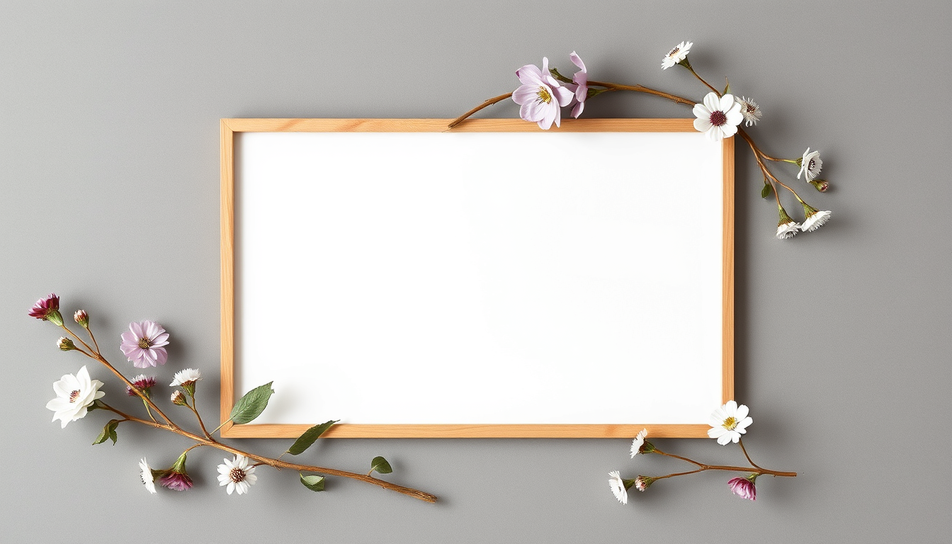 Main art studio: Grundlage: DinA5 Papier - 6 Rahmen im schlichten Boho Stil mit Wildblumen -Schwarz weiß - Grundlage für spätere fragen für ein Hochzeitspaar
