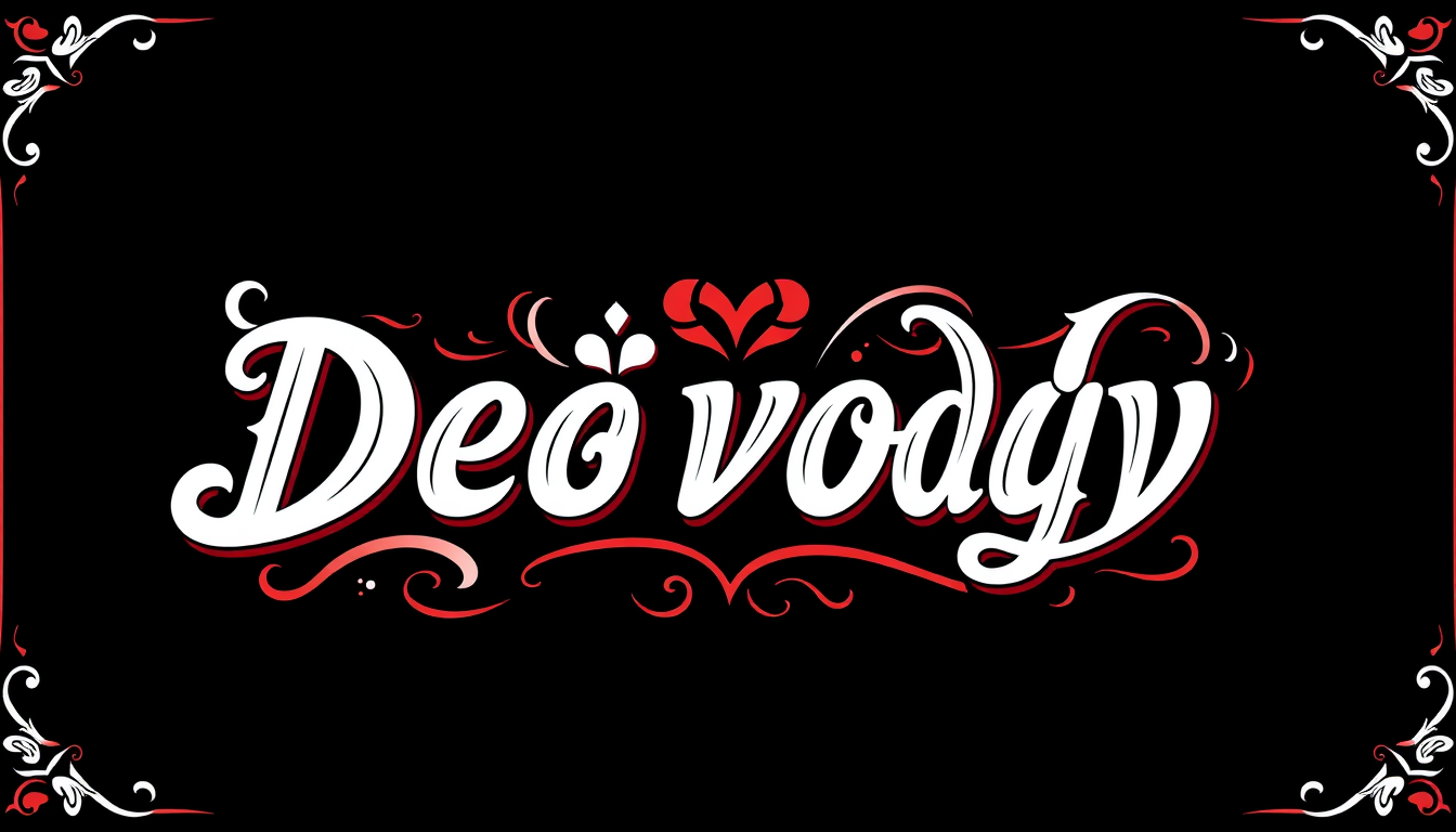 Word Art idea created from the prompt: decorative word art, stylized typography, artistic lettering, Deň vody , bold word art design