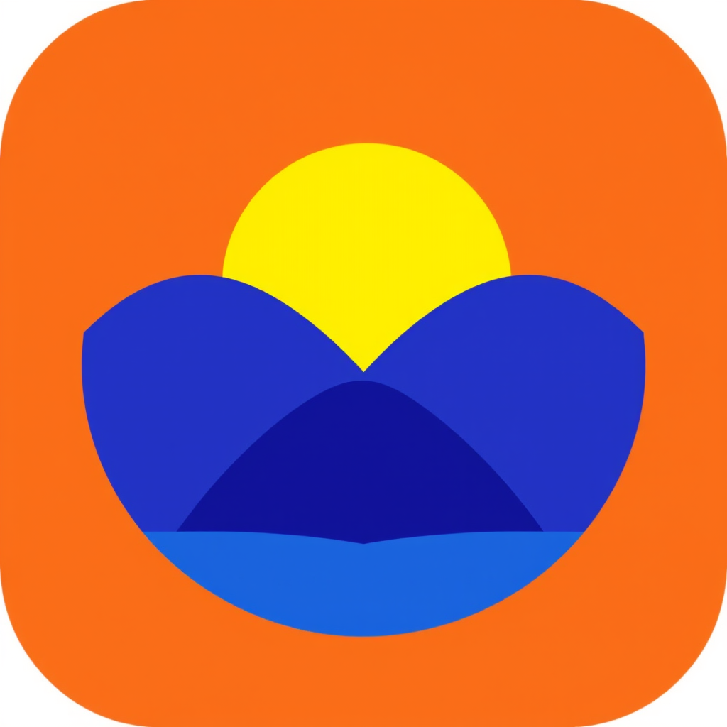 Icon idea: app icon, clean minimal symbol, bold simple shape, flat design, 건강한 삶을 위한 실용 정보 블로그! 영양 관리, 질병 예방, 생활 속 건강 팁을 쉽고 정확하게 정리해드립니다! 글자없이 그림으로만 , crisp icon