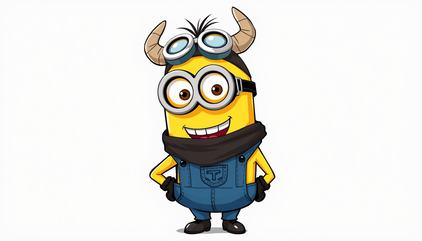 Main art studio: Create an illustration of Temoc, the University of Texas at Dallas mascot, transformed into a Minion from the Despicable Me movies. Temoc should have