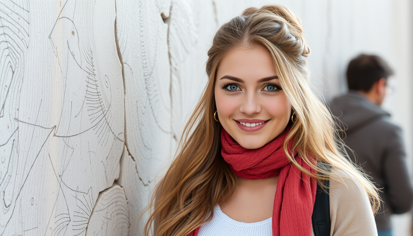 Main art studio: Eine Düse junge Frau
