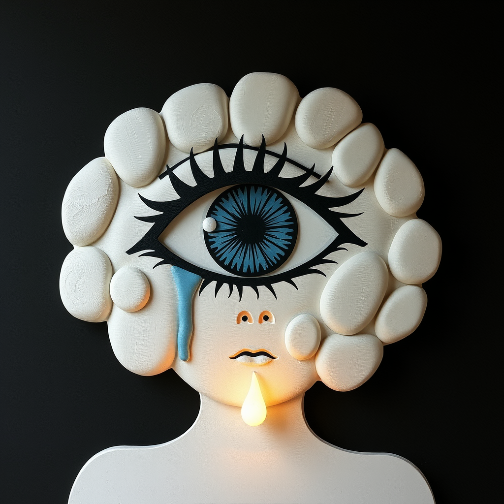 Main art studio: Create a crying eye