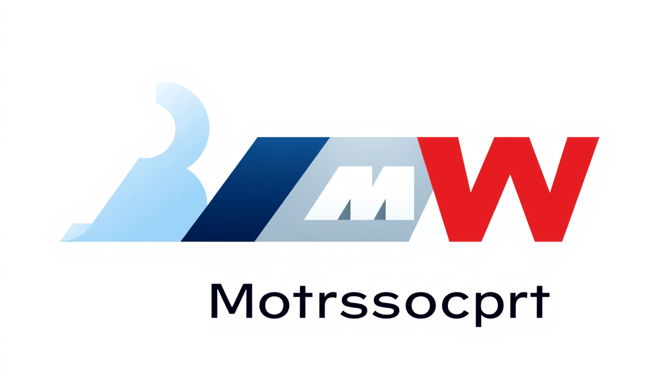 Main art studio: Create a clean, minimalist vertical automotive logo design. The letters B, M, and W are arranged vertically from top to bottom, centered and evenly sp