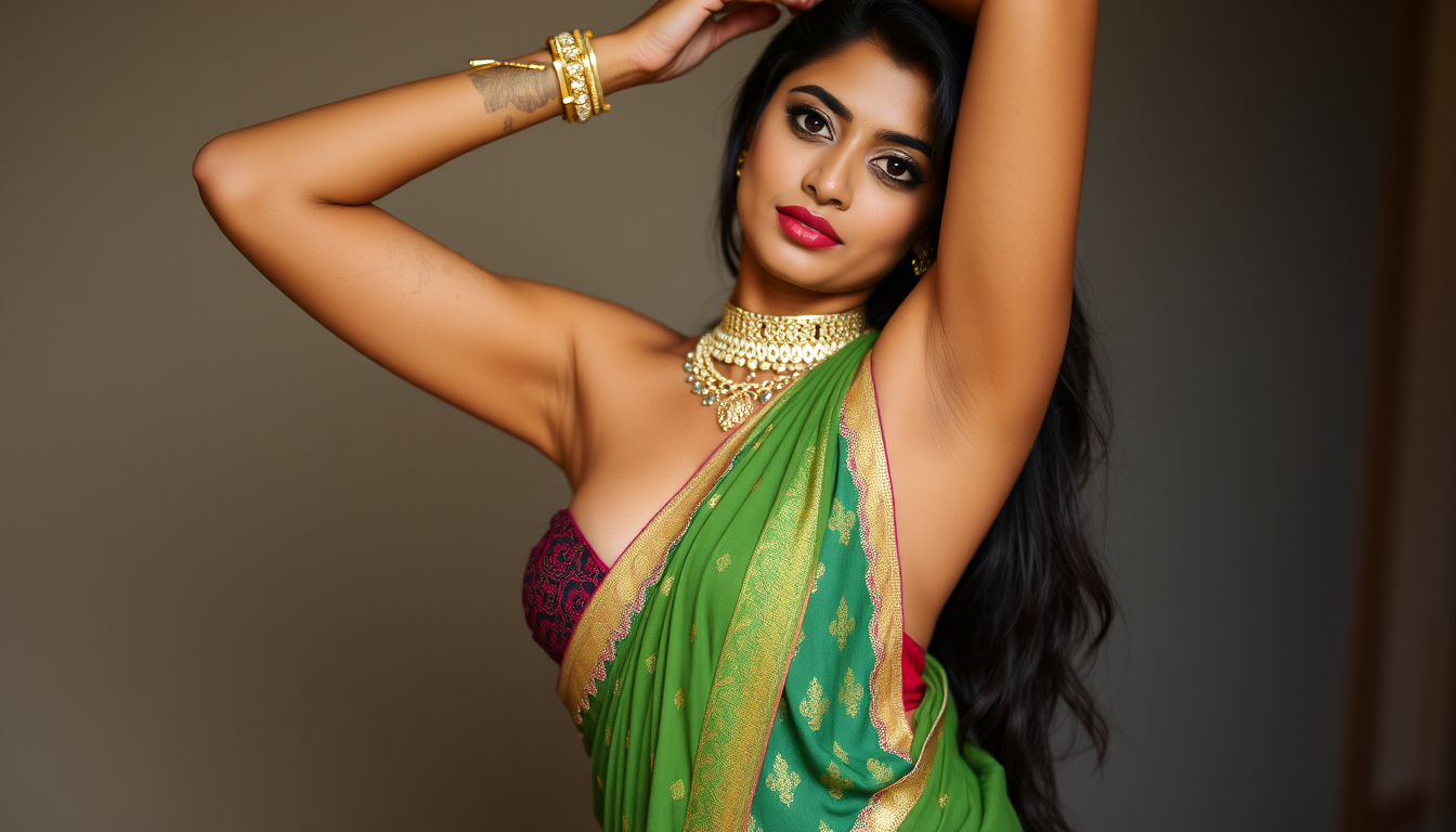 Main art studio: Sexy Indian girl