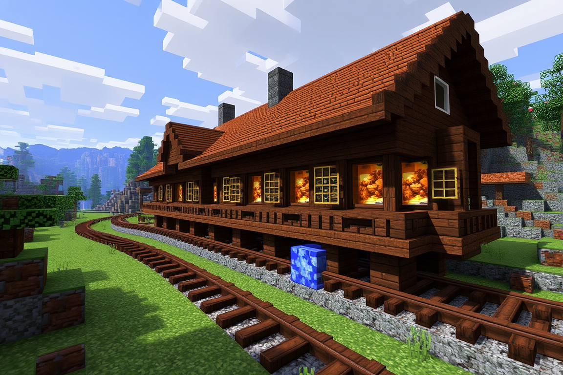 Main art studio: minecfart neuer update dampfbahn minecraft steil