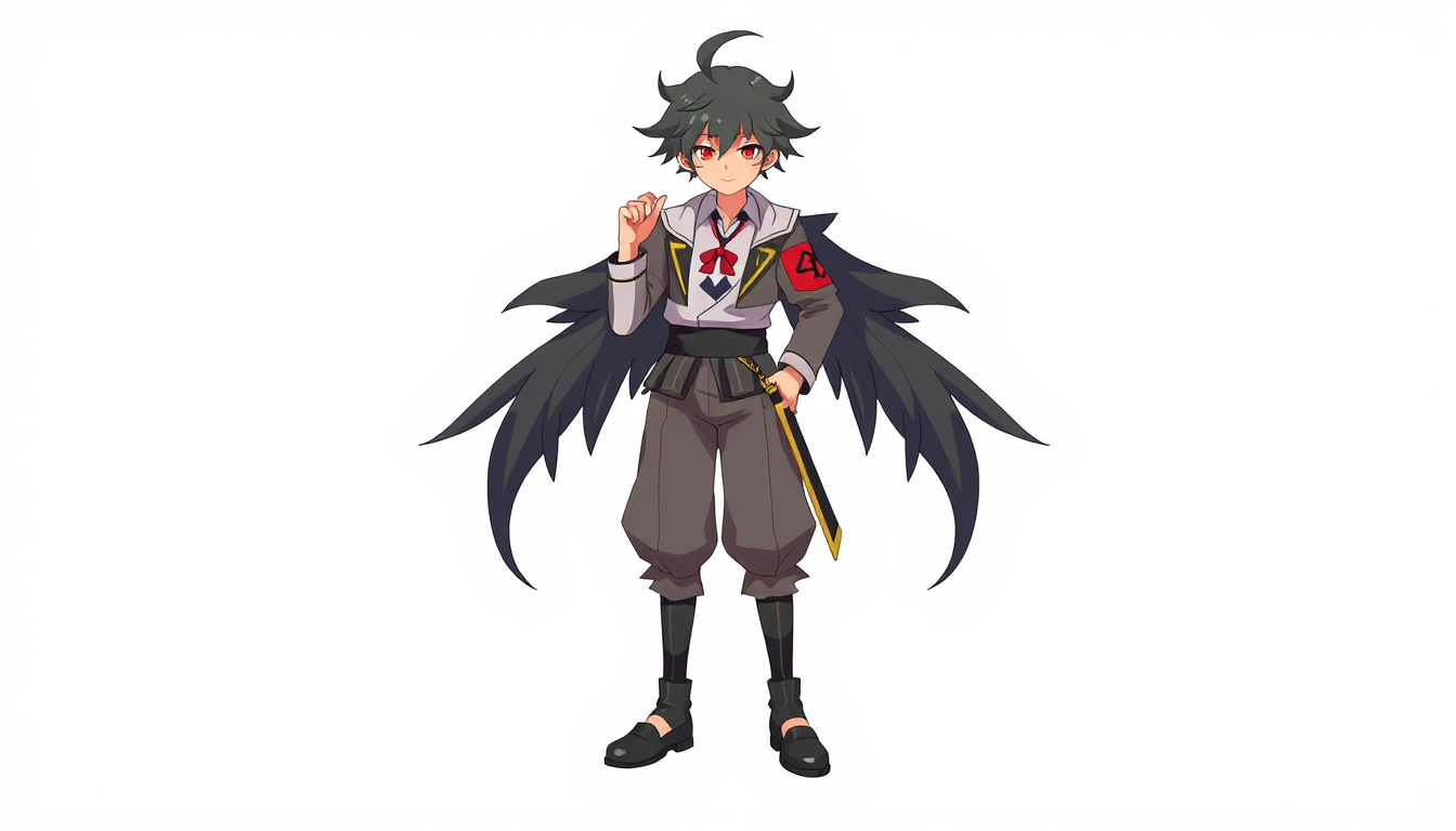 Characters idea: an original character defined by silhouette, role, outfit, palette, and expression, deliberate composition, יהושע בן 50 בערך, גבוה, גוף חזק אבל לא מאו