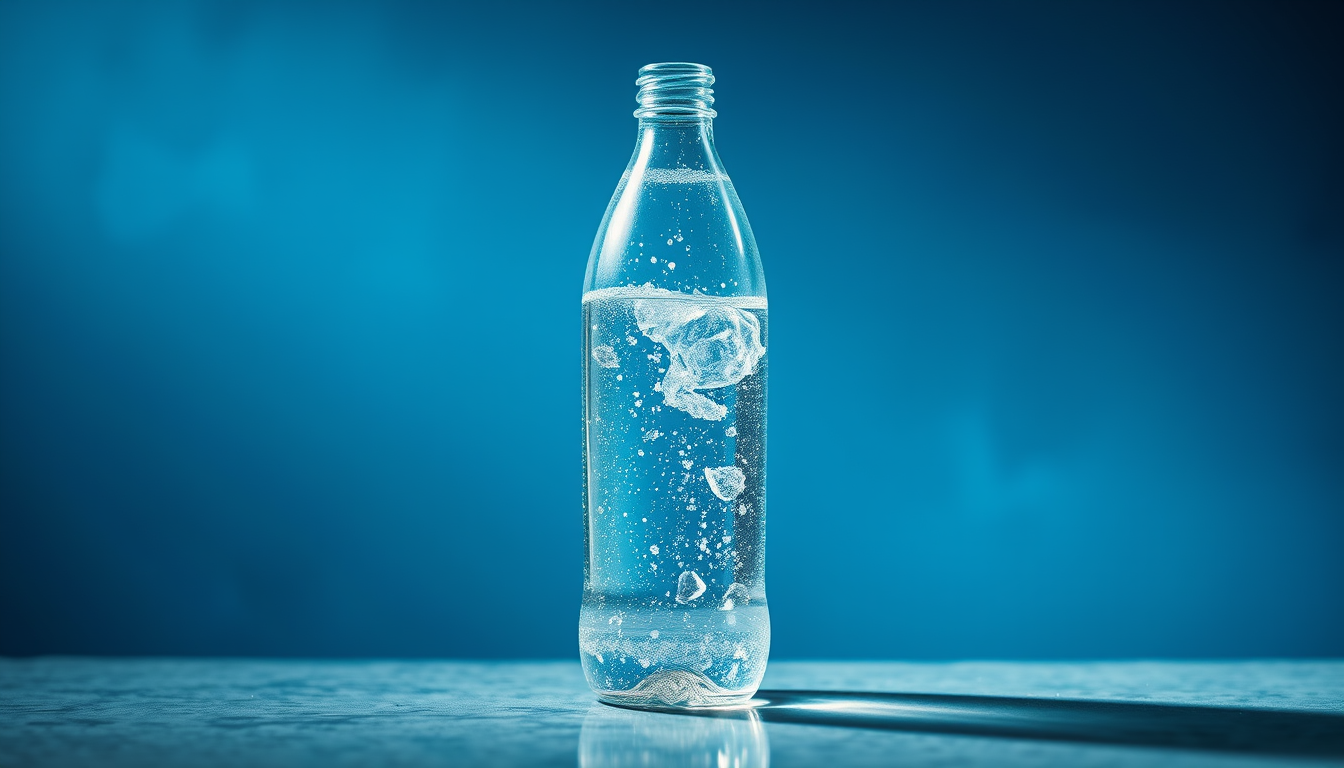 Main art studio: Una promocion de una botella que cambia el sabor de la botella del agua que la botella sea de plastico