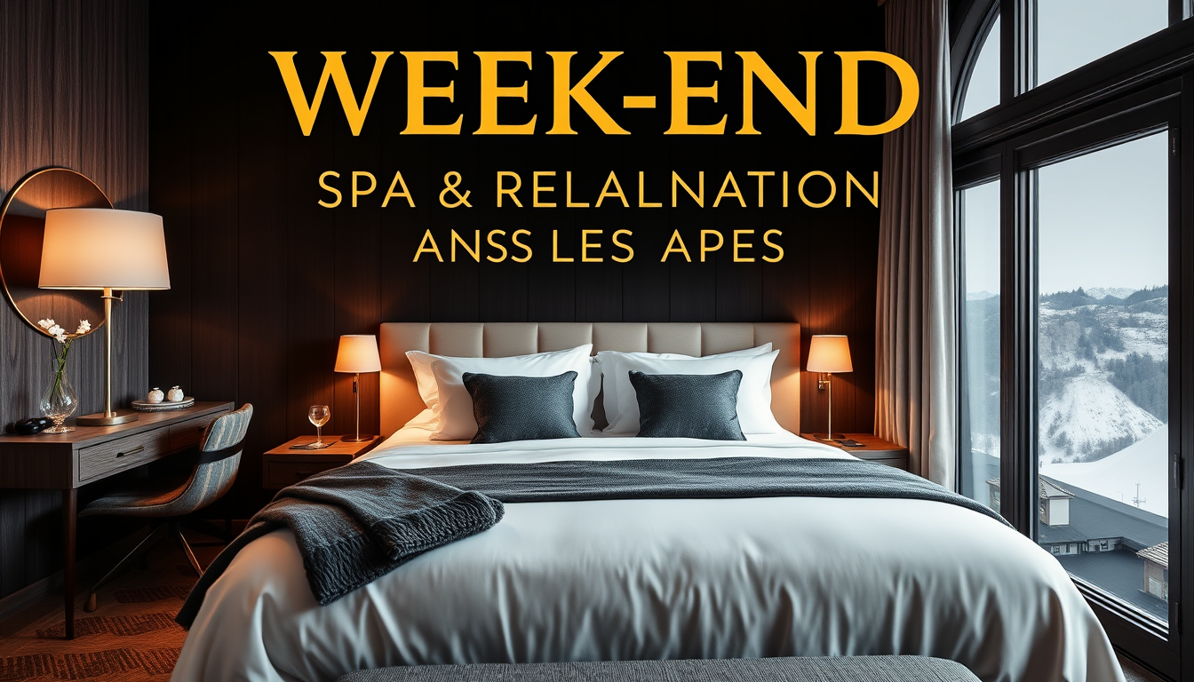 Poster idea created from the prompt: poster design, bold striking composition, strong focal point, space for headline, Crée un bon cadeau A4 vertical, chic et premium : « WEEK-E