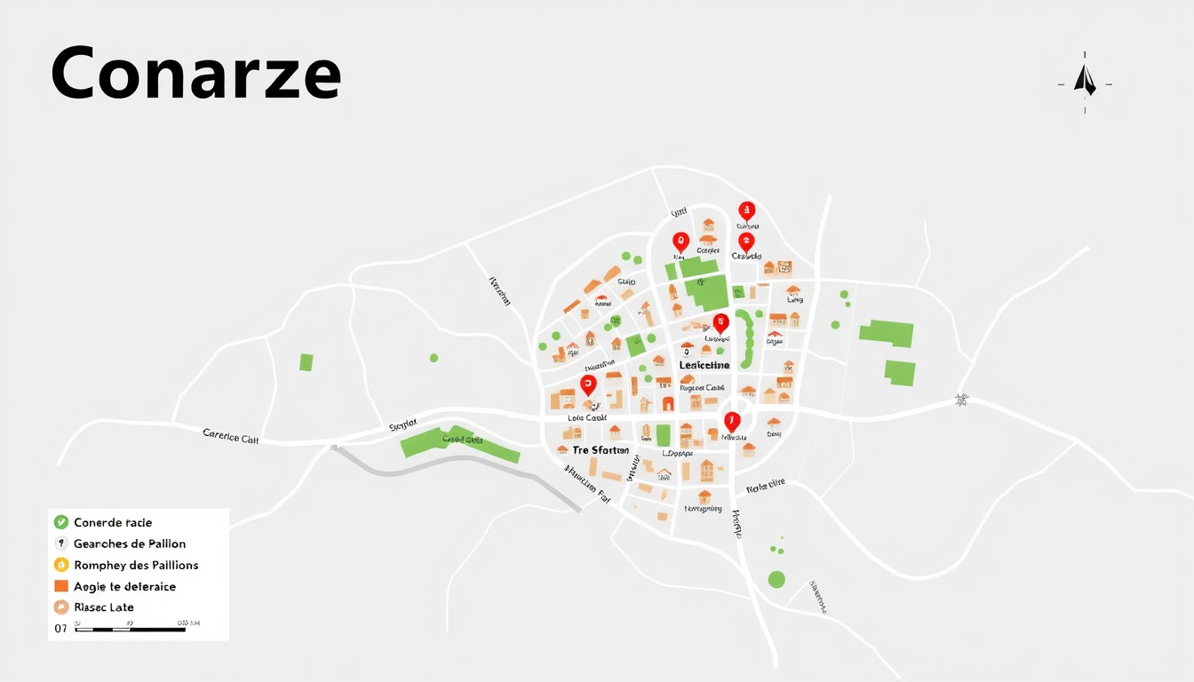AI Graphic idea created from the prompt: modern graphic design, clean layout, strong visual hierarchy, bold shapes, space for headline, Refondre le « PLAN CARTO A3 » de Coaraze, vil