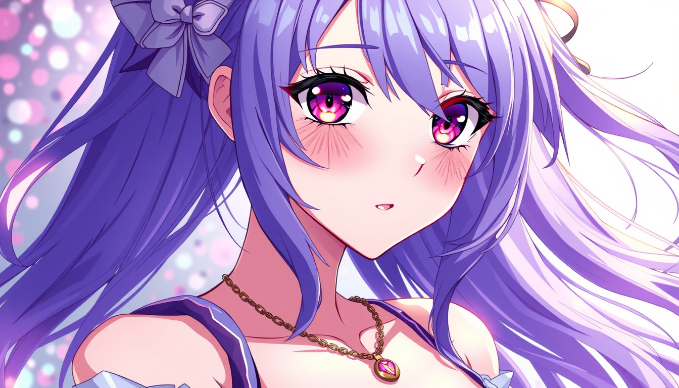 Anime idea: anime style, vibrant colors, expressive eyes, Est ce que tu peux faire generer une femme d'animé avec des belles formes et qu'on voit tout son corps d