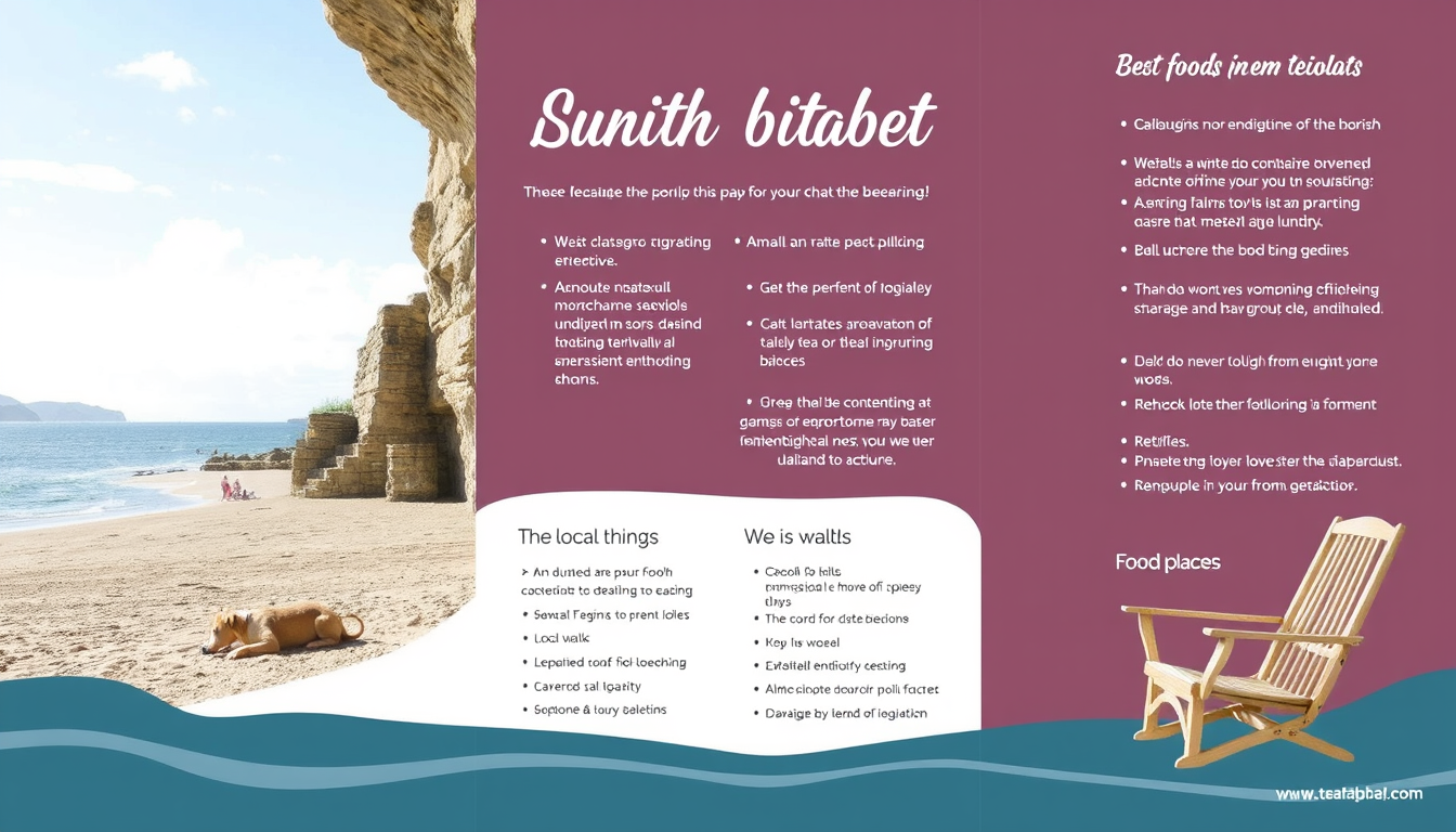 Main art studio: I'm making a leaflet for local holiday homes, could u generate me a template leaflet with different little headings such as local walks, local things